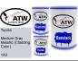 Preview: Toyota, Medium Gray Metallic (Cladding Color), 1A3: 500ml Lackdose + 500ml Klarlack + 250ml Härter - Set, von ATW Autoteile West.